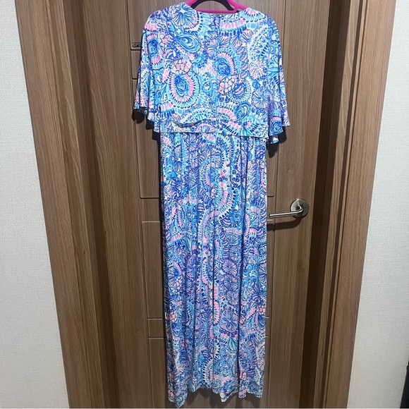 NWT Lilly Pulitzer Minka Maxi Dress Commotion in the Ocean sz 12 - Picture 2 of 15
